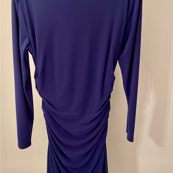Elegant Purple Long Sleeve Dress - Picture 3 of 3